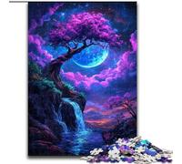 Puzzle da 1000 pezzi con albero della vita alieno in legno, attività divertente per la casa, dimensioni 50X75cm, decorazione fai da te, regali per le vacanze stimolanti per il cervello