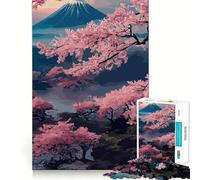 Puzzle da 1000 pezzi con albero di ciliegio in fiore, ideale per adolescenti, gioco stimolante per l'intelletto e il relax mentale, di alta qualità, perfetto come regalo per le vacanze (38x26cm)
