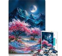 Puzzle da 1000 pezzi con albero di ciliegio misterioso per adulti e adolescenti, giocattolo educativo intellettuale decomprimente, regali di Babbo Natale segreto, 50x75cm