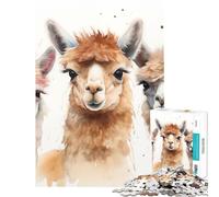 Puzzle da 1000 pezzi con alpaca curiosi gioco interattivo educativo regalo perfetto per il Secret Santa (dimensioni 50x75cm)