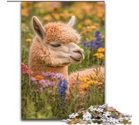 Puzzle da 1000 pezzi con Alpaca per adulti, coinvolgente attività di gioco per la famiglia (dimensioni 50x75cm)