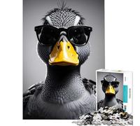 Puzzle da 1000 pezzi con anatre e simpatici animali Giocattolo avvincente per coltivare la pazienza giochi rilassanti analisi e logica Opera d'arte regalo (dimensioni 50x75cm)