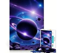 Puzzle da 1000 pezzi con anelli e pianeti di Saturno per adulti, gioco di logica, passatempo per la casa, bordi puliti, regalo perfetto (50x75cm)