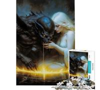 Puzzle da 1000 pezzi con angeli e demoni gioco divertente e coinvolgente per coltivare la pazienza ideale come regalo di Babbo Natale segreto educativo e formativo (dimensioni 38x52cm)