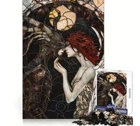 Puzzle da 1000 pezzi con angeli e demoni, ideale per adulti, con bordi ben definiti, perfetto come regalo (38x26cm)
