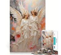 Puzzle da 1000 pezzi con angeli,gioco creativo per sviluppare le capacità di incastro,pezzi che si staccano,attività per rafforzare il legame con i propri cari (38x26cm)