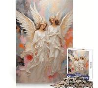 Puzzle da 1000 pezzi con angeli per ragazzi, ideale per stimolare la creatività e il tempo libero, con incastri solidi, regalo perfetto (50x75cm)