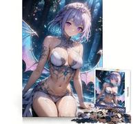 Puzzle da 1000 pezzi con angelo anime e ali per adolescenti ideale per stimolare la concentrazione creare un'atmosfera rilassante e creare un'atmosfera piacevole Regalo perfetto per le vacanze