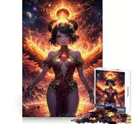 Puzzle da 1000 pezzi con angelo e fenice in stile anime, ideale per adulti, per esercitarsi nella logica e godersi il tempo libero, con bordi netti e un regalo perfetto (38x26cm)