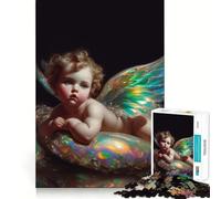Puzzle da 1000 pezzi con angioletto,ideale per momenti di relax e stimolazione della logica e del pensiero creativo,perfetto come regalo di Natale (38x26cm)
