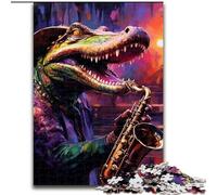 Puzzle da 1000 pezzi con animali, coccodrilli del Nilo, puzzle da 1000 pezzi, Capodanno, regalo per le feste (dimensione 50x75cm)