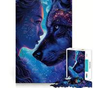 Puzzle da 1000 pezzi con animali della galassia mistica, ideale per adolescenti, stimola la memoria, riduce lo stress e crea un'immagine tridimensionale da appendere al muro (38x52cm)