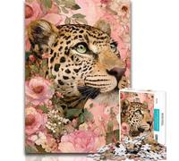Puzzle da 1000 pezzi con animali e leopardi per adolescenti, sfida difficile antistress, migliora l'amore tra coppie, 50x75cm
