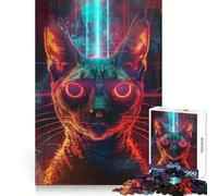 Puzzle da 1000 pezzi con antico rituale del gatto per adolescenti, stimolante e divertente, con bordi lisci, ideale come regalo di compleanno (38x52cm)