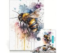 Puzzle da 1000 pezzi con ape ad acquerello gioco pratico e divertente da fare in casa ideale come decorazione da scrivania 50x75cm