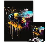 Puzzle da 1000 pezzi con api colorate, in cartone, Halloween, Pasqua e Capodanno, 26X38CM/10,23x14,96 pollici.