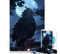 Puzzle da 1000 pezzi con aquila celeste,giunture lisce ed eteree,divertente gioco di abilità,gioco casual,decorazione natalizia (38x52cm)