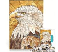 Puzzle da 1000 pezzi con aquila dorata, ideale per ragazzi, gioco pratico che stimola l'analisi e la logica, perfetto come decorazione da scrivania 50x75cm