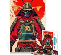 Puzzle da 1000 pezzi con armatura da guerriero samurai e sole per adulti e ragazzi ideale per stimolare la memoria favorire la calma e favorire la fuga dalla realtà con taglio liscio e un regalo