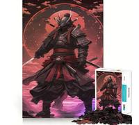 Puzzle da 1000 pezzi con armatura da samurai giapponese per ragazzi, stimola la memoria, rilassante e divertente, con taglio di alta qualità, regalo elegante (50x75cm)