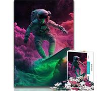 Puzzle da 1000 pezzi con astronauta che naviga nello spazio per adulti e adolescenti,aiuta il cervello a esercitare i giocattoli avvincenti per coltivare la pazienza e l'interazione genitore-figlio