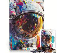 Puzzle da 1000 pezzi con astronauta,da osservare a distanza,per sgranchirsi le ossa,un gioco stimolante per la mente,rilassante e divertente,ideale come regalo di compleanno (50x75cm)
