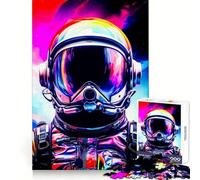 Puzzle da 1000 pezzi con astronauta e nebulosa spaziale, ideale per ragazzi, stimola la capacità di pensiero, favorisce la calma e favorisce la distrazione Taglio liscio Ottimo regalo (38x26cm)
