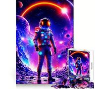 Puzzle da 1000 pezzi con astronauta e viaggiatore spaziale per adolescenti, ideale per sviluppare capacità analitiche, per il tempo libero consapevole e per le vacanze (38x52cm)