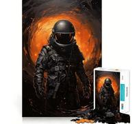 Puzzle da 1000 pezzi con astronauta in acrilico,taglio preciso,arte,gioco stimolante per la mente,divertimento nel tempo libero,decorazione natalizia,regalo (50x75cm)