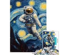 Puzzle da 1000 pezzi con astronauta in una notte stellata un'opera difficile e stimolante per il divertimento di tutta la famiglia un giocattolo decorativo da parete per ragazzi dai 14 anni in su