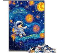 Puzzle da 1000 pezzi con astronauta nel cielo notturno, per bambini dai 14 anni in su, ideale come regalo per tutta la famiglia e gli amici (dimensioni 26x38cm)