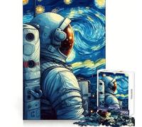 Puzzle da 1000 pezzi con astronauta nello spazio e cielo stellato,ideale per ragazzi,per allenare la capacità di ragionamento e per un'attività rilassante Bordi di alta qualità Elegante di Natale