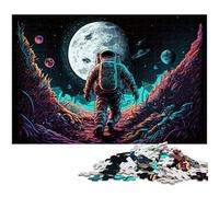 Puzzle da 1000 pezzi con astronauta per adulti, ideale per gli innamorati, perfetto come regalo di Natale, Capodanno e San Valentino, 50x75CM/19,68x29,52 pollici.
