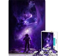 Puzzle da 1000 pezzi con astronauta perso nello spazio puzzle da 1000 pezzi per adulti e adolescenti antistress regalo divertente per ammazzare il tempo durante le vacanze 26x38cm