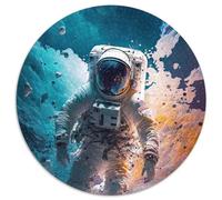 Puzzle da 1000 pezzi con astronauta, puzzle di carta che si dissolve, gioco interattivo per famiglie, decorazione fai da te per la casa, rompicapo stimolante (67,5x67,5cm)