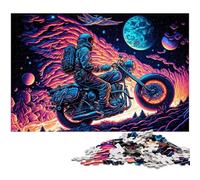 Puzzle da 1000 pezzi con astronauta, rompicapo stimolante per adolescenti, gioco interattivo divertente per famiglie, 50x75CM/19,68x29,52 pollici