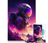 Puzzle da 1000 pezzi con astronauta,spazio e galassia,decorazione a incastro,gioco per la mente,regalo,gioco rilassante,regalo di compleanno (38x52cm)