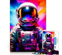 Puzzle da 1000 pezzi con astronauta,spazio e nebulosa,incastro preciso,gioco di logica e pensiero,ideale per rilassarsi,regalo di Natale (38x26cm)