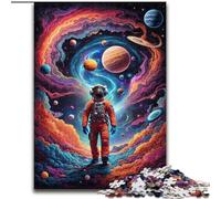Puzzle da 1000 pezzi con astronauti, bellissimi puzzle per adulti. Sviluppa la coordinazione occhio-mano, perfetto come regalo di compleanno (dimensioni 26x38cm).