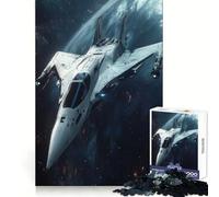 Puzzle da 1000 pezzi con astronave bianca in orbita per ragazzi, ideale per attività fisica e svago, con incastro perfetto, regalo di compleanno (38x52cm)