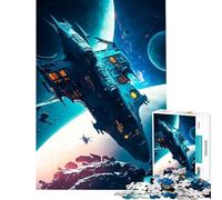 Puzzle da 1000 pezzi con astronavi antiche gioco educativo e rompicapo perfetto come regalo decorativo per uomini e donne (dimensioni 38x52cm)