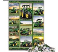 Puzzle da 1000 pezzi con attrezzi agricoli e trattore, collage, per adulti, perfetto per il divertimento in famiglia, per compleanni e Natale, 50x75cm