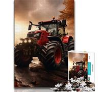 Puzzle da 1000 pezzi con attrezzi da trattore, regalo per adulti, antistress, per ammazzare il tempo durante le vacanze, con poster abbinato e foglio di quiz (50x75cm)