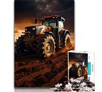 Puzzle da 1000 pezzi con attrezzi da trattore, regalo per adulti, antistress, per ammazzare il tempo durante le vacanze, con poster abbinato e foglio di quiz (50x75cm)