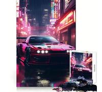 Puzzle da 1000 pezzi con auto cyberpunk modificata, ideale per ragazzi, per sviluppare la destrezza mentale, divertimento tranquillo e taglio premium, regalo perfetto per le vacanze (38x52cm)