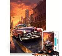 Puzzle da 1000 pezzi con auto d'epoca giapponese per ragazzi,divertente da giocare,con incastri precisi e senza spazi vuoti,ideale per il divertimento in famiglia (38x52cm)