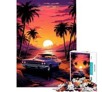 Puzzle da 1000 pezzi con auto d'epoca gioco educativo per sfide di apprendimento ottimo regalo e passatempo per le vacanze a casa (dimensioni 50x75cm)