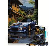 Puzzle da 1000 pezzi con auto sportiva e cielo stellato per adulti e ragazzi, ideale per migliorare la memoria, rilassare la mente e creare un'atmosfera magica, perfetto come regalo di Natale 38x52cm