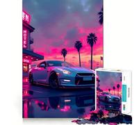 Puzzle da 1000 pezzi con auto sportiva R per adolescenti, ideale per rafforzare la memoria e il legame familiare, con bordi precisi e un regalo pensato con cura (38x26cm)