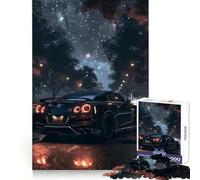 Puzzle da 1000 pezzi con auto sportive Black GTR R, ideale per adulti e ragazzi Adatto per stimolare la mente, favorire il relax e creare un'atmosfera rilassante Bordi definiti Un pensiero speciale